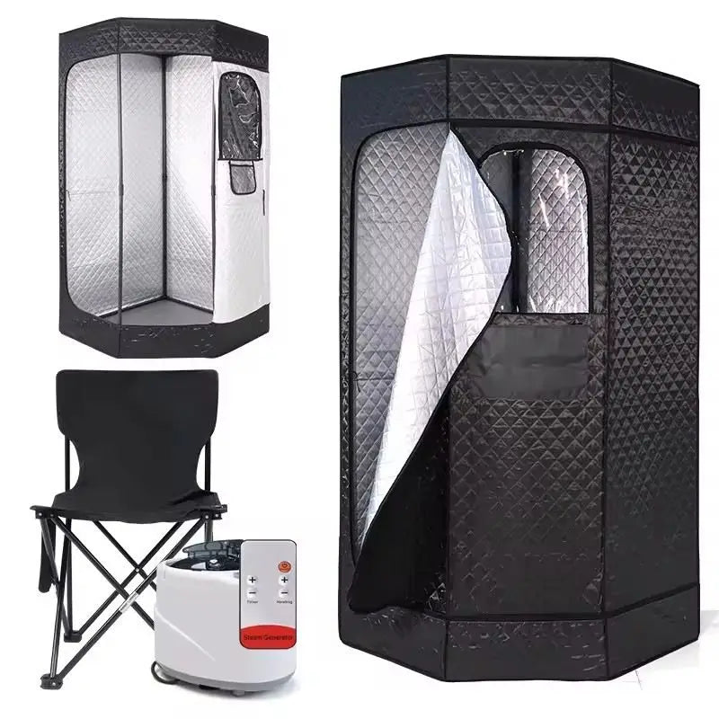 Space-Saving Foldable Spa & Sauna Combo, Portable Herbal Steam Room for Detox & Wellness Therapy