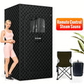 AI-Powered 3L Steampod Sauna Room, Portable Wet Steam Spa with Smart Computer Control Panel for Home Gym