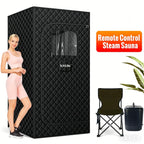 AI-Powered 3L Steampod Sauna Room, Portable Wet Steam Spa with Smart Computer Control Panel for Home Gym