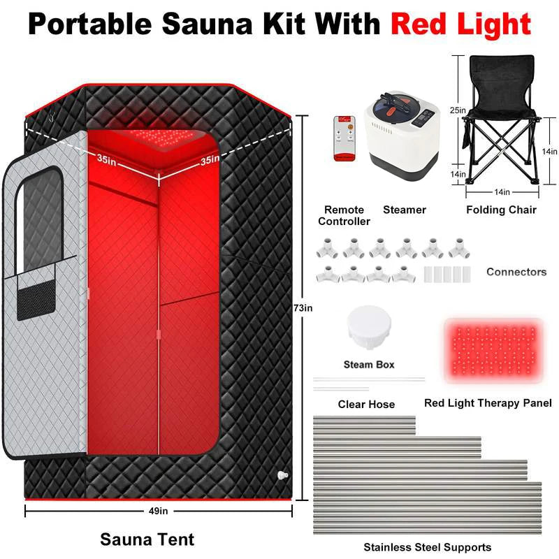 Jialikang Electric Modern Home Infrared Indoor Sauna 3-Liter Portable Smart Remote Control Acrylic Detox Wellness Personal SPA