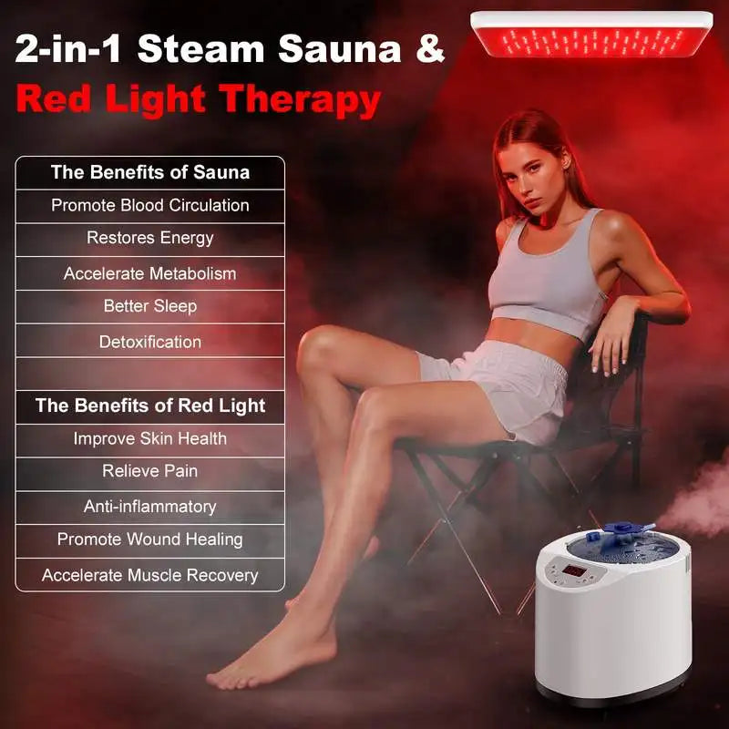 Jialikang Electric Modern Home Infrared Indoor Sauna 3-Liter Portable Smart Remote Control Acrylic Detox Wellness Personal SPA