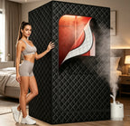 Red Light Therapy & Ultra-Low EMF Infrared Sauna, 4L Waterproof Outdoor Portable Spa for Wellness