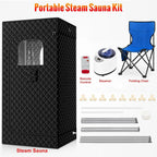 AI-Powered 3L Steampod Sauna Room, Portable Wet Steam Spa with Smart Computer Control Panel for Home Gym