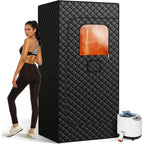 Space-Saving Custom Portable Steam Sauna, Foldable Home Spa Tent for Full-body Sweat & Recovery