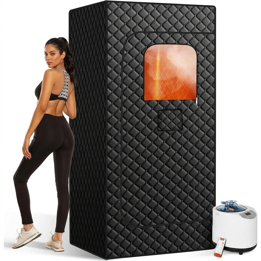Space-Saving Custom Portable Steam Sauna, Foldable Home Spa Tent for Full-body Sweat & Recovery