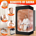Space-Saving 4L Full-Body Steam Sauna, Foldable Portable Home Spa Tent with High-Capacity Generator
