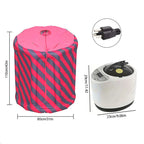 Portable Modern Full Body Electric Steam Sauna Tent with Transom Windows Foldable Home Spa Detox Relaxation Personal Wellness