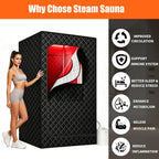 Red Light Therapy & Ultra-Low EMF Infrared Sauna, 4L Waterproof Outdoor Portable Spa for Wellness
