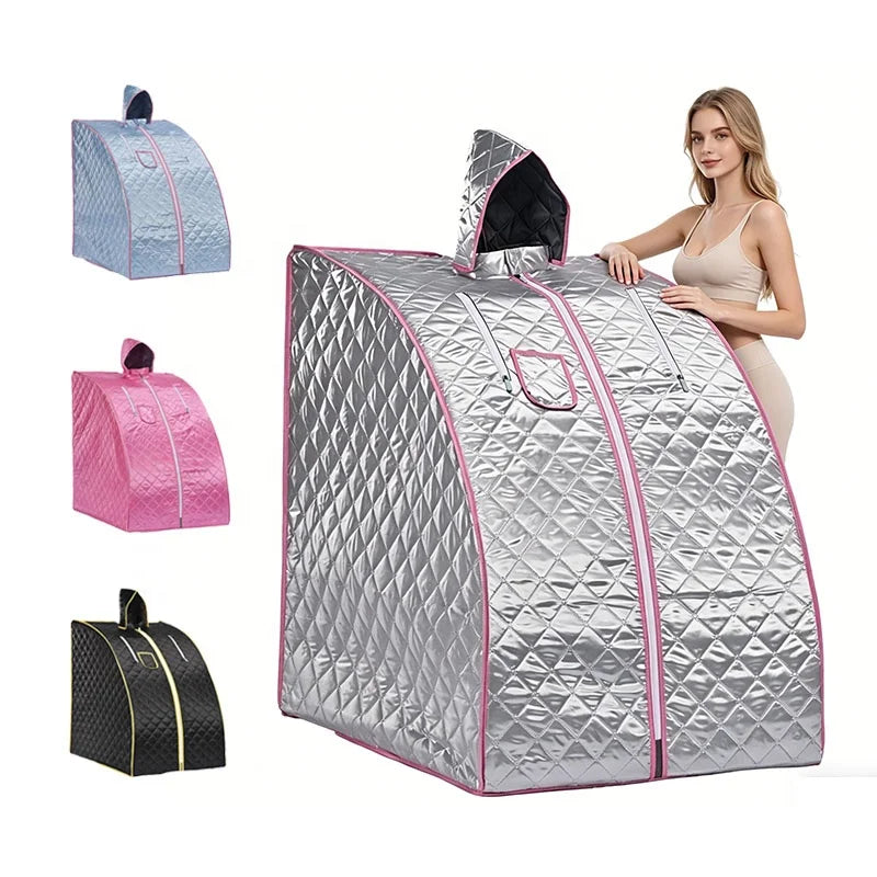 Source Factory Electric Acrylic Foldable Convenient Sauna Tent Custom Styles 2L High Temperature Steam Sauna Indoor Computer