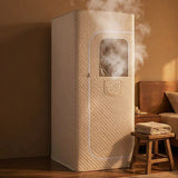 JK0501 Portable Steam Sauna – 1 Person Home Sauna Tent with Steamer (Cream) image 6