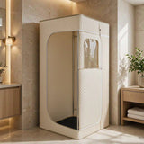 JK0501 Portable Steam Sauna – 1 Person Home Sauna Tent with Steamer (Cream) image 8